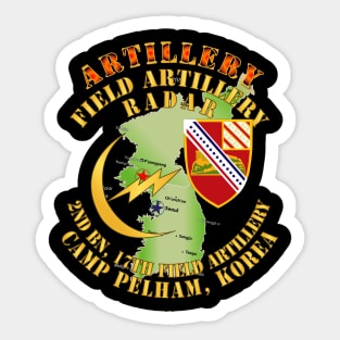 Field Artillery Radar - 2nd Bn 17th FA Camp Pelham Korea Sticker